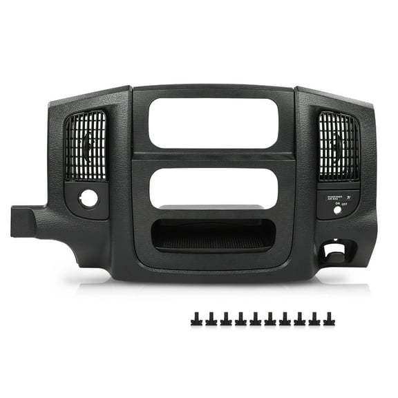CROSSDESIGN Center Dash Radio Bezel Trim Panel Fit for Dodge Ram 1500 2500 2002-2005