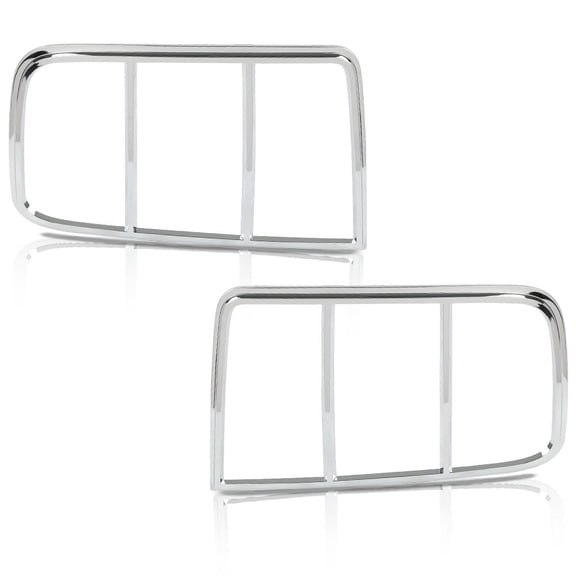 CROSSDESIGN Chrome Taillight Tail Light Bezel Covers Overlay 2PCS Fit for 2005-2009 Ford Mustang