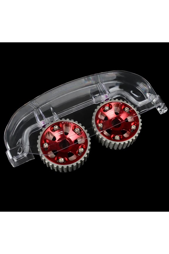 Clear Cam Gear Timing Belt Cover Fit for Mitsubishi Eclipse 4G63 Turbo DSM 1G EVO 1 2 3