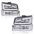 thumbnail image 1 of CROSSDESIGN Clear LED DRL Headlights Projector Headlamps Fit for 2003-2007 Chevy Silverado/Avalanche, 1 of 9