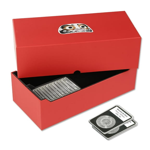 CROSSDESIGN Coin Slabs Storage Best Box INTERCEPT Shield For 50 Certified PCGS NGC Holders