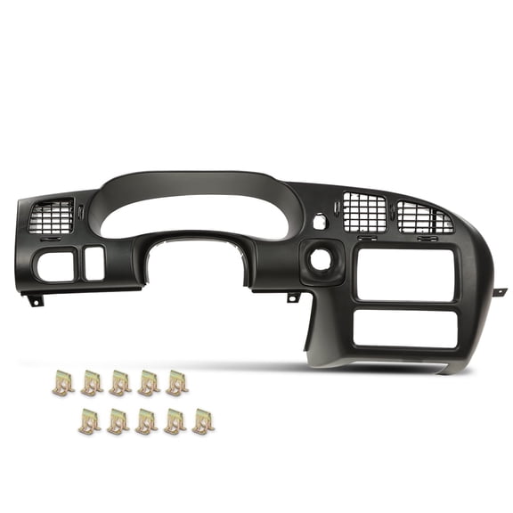CROSSDESIGN Dash Bezel Radio Surround Cluster Trim Fit for Chevy Monte Carlo 2000-2005 Black