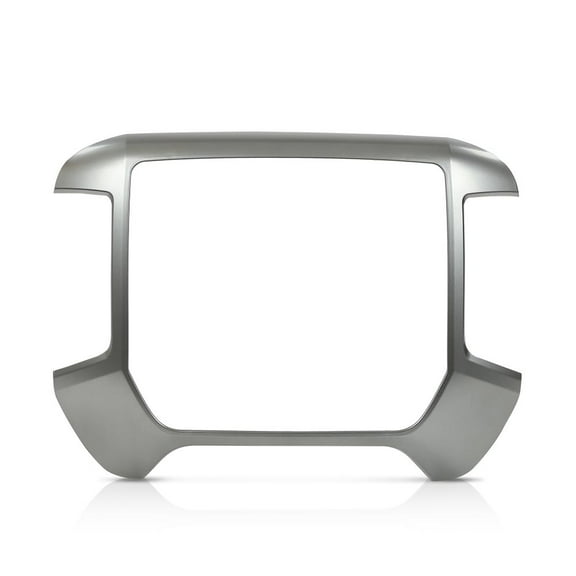 CROSSDESIGN Dash Center Radio Control Bezel Panel Fit for Chevy Silverado/GMC Sierra 2014-2020 Gray