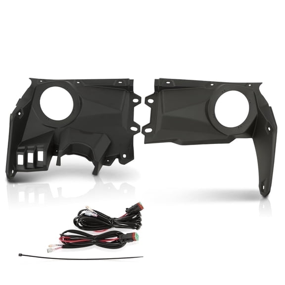 CROSSDESIGN Dash Speaker Stereo Panel Mount Pods Audio Kit Fit for 2017-2023 Can Am Maverick X3