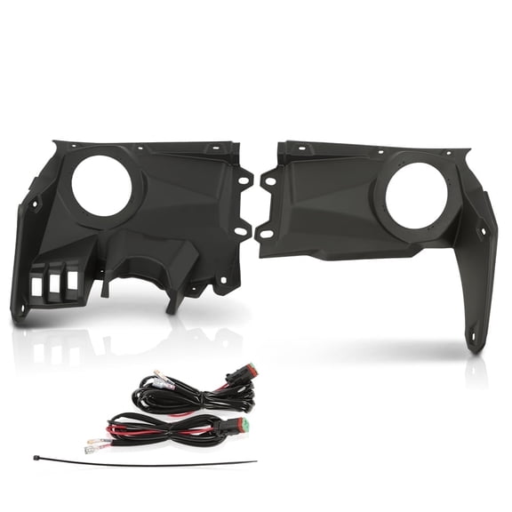 CROSSDESIGN Dash Speaker Stereo Panel Mount Pods Audio Kit Fit for 2017-2023 Can Am Maverick X3