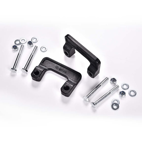 CROSSDESIGN Black Dual Steering Stabilizer 2"Leveling Kit Fit for Chevy /GMC 1500 2007-2018/Yukon 2007-2020
