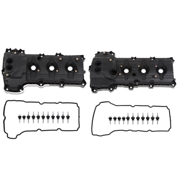 CROSSDESIGN Engine Valve Covers Set Fit for Ford Lincoln 3.5L 3.7L 2011-2019