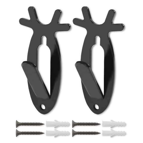 CROSSDESIGN European Mount Skull Wall Hanger Hook Deer Antelope Antler Style 2pcs