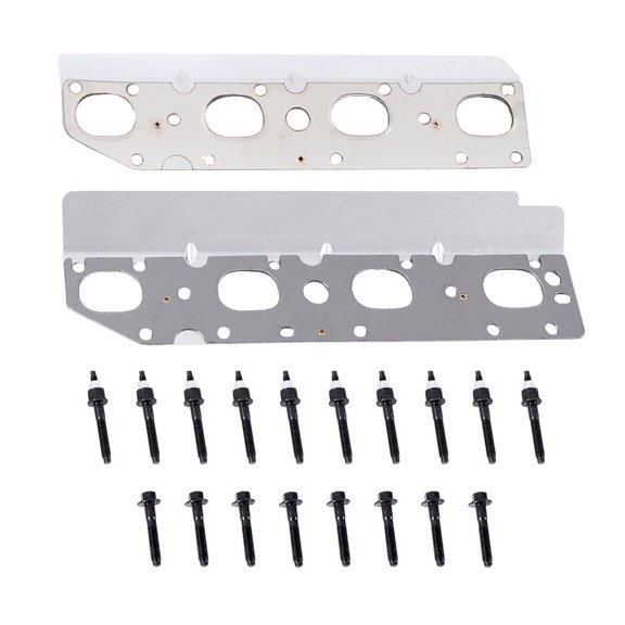 CROSSDESIGN Exhaust Manifold Gasket Set Fit for Dodge 2009-2018 Silver