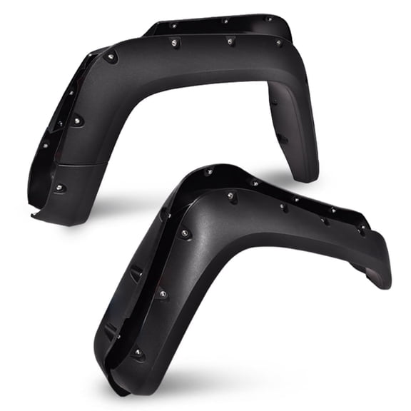 CROSSDESIGN Fender Flares Fit for Toyota FJ Cruiser 2007-2014 Fender Wheel Opening Molding Textured Riveted Style 4PCS