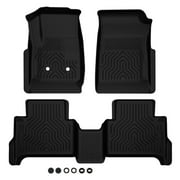 CROSSDESIGN Floor Mats Fit for 2015-2022 Chevy Colorado Crew Cab/GMC Canyon Crew Cab