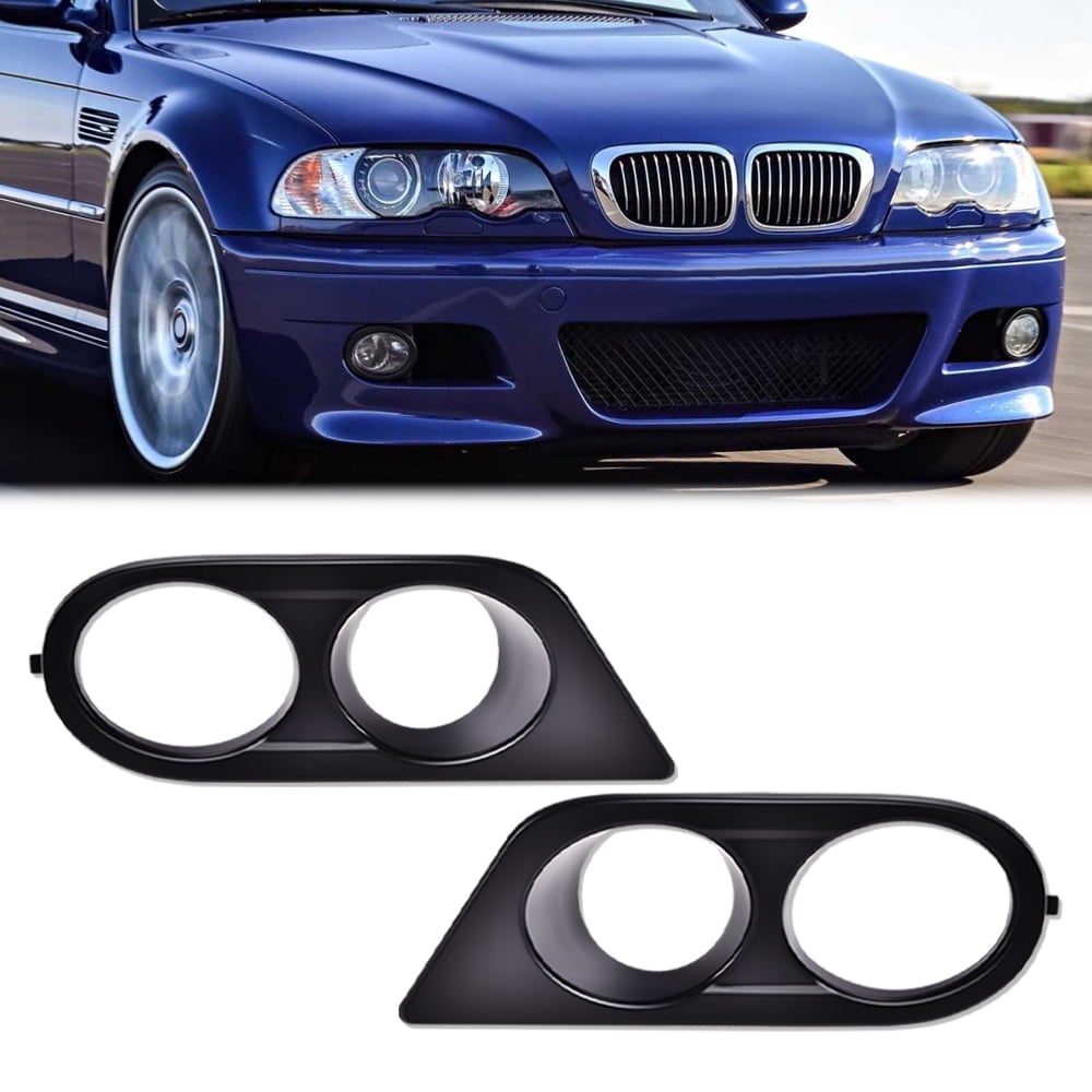 CROSSDESIGN Fog Light Cover Fit for BMW 3 Series E46 Fog Lamp Cover ...