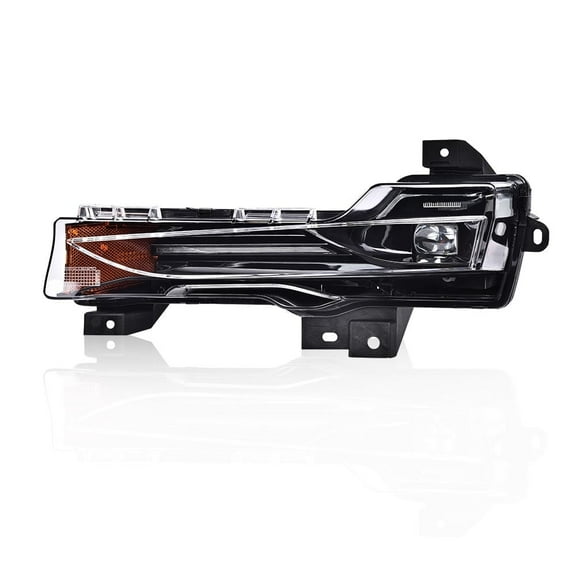 CROSSDESIGN Fog Light Lamp LED DRL Left Driver Side LH Fit for 2017-2023 Tesla Model 3 Y