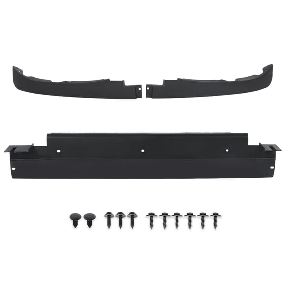 CROSSDESIGN Front Air Dam Spoiler Complete 3 Piece Kit with Mount Hardware Fit for C6 Corvettes 2005-2013