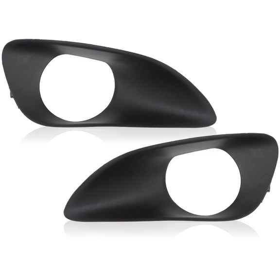 CROSSDESIGN Front Bumper Fog Light Cover Fit for 2007-2013 Toyota Yaris Sedan