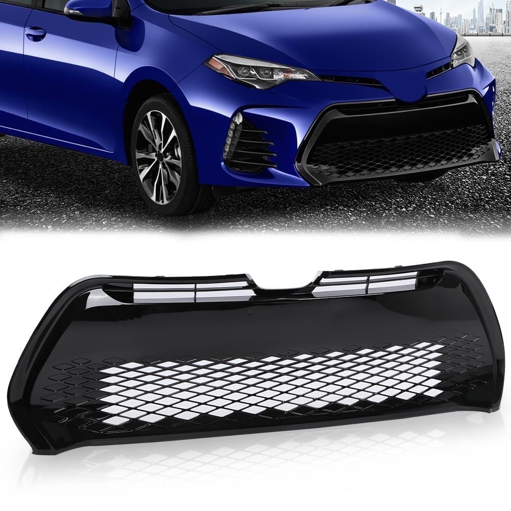 CROSSDESIGN Front Bumper Lower Grille Grill Fit for Toyota Corolla SE ...
