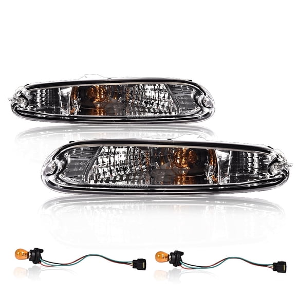 CROSSDESIGN Front Corner Bumper Signal Lights Lamps Fit for Mazda MX-5 Miata 1990-1997
