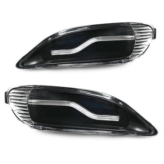 CROSSDESIGN Front LED Fog Lights Fit for Toyota Corolla 2001-2008 Camry 2002-2004 Fog Lamps