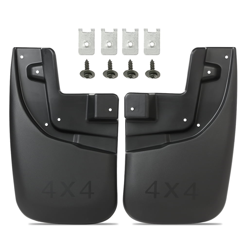 CROSSDESIGN 2PCS Front Molded Mud Flaps Splash Guards Mudguard Fit for 2005-2015 Toyota Tacoma