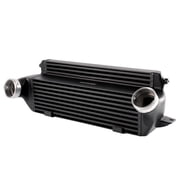 CROSSDESIGN Front Mount Aluminum Turbo Intercooler Kit Fit for BMW E82 E88 135i 1M E90 E91 E92 335i E89 Z4 Black