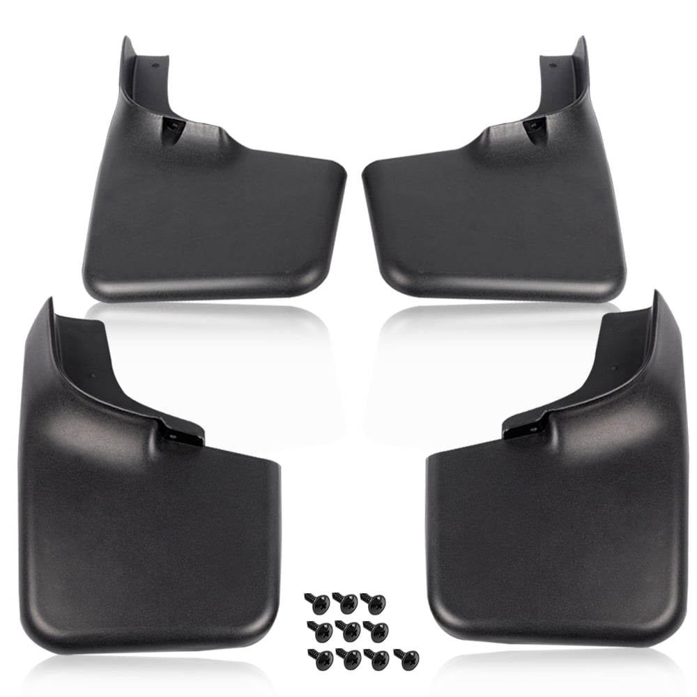 CROSSDESIGN Front&Rear Splash Guards Mud Flaps w/Wheel Lips Fit for Ford F150 2004-2014