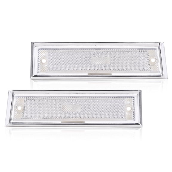 CROSSDESIGN Front Side Marker Light Fit for Chevrolet C10 C20 C30 GMC C1500 C2500 1981-1991