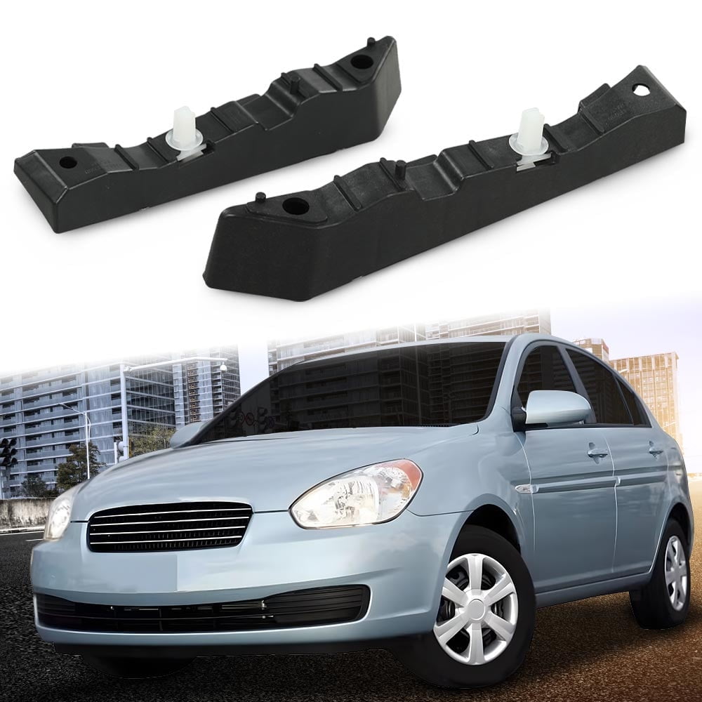 CROSSDESIGN Front Upper Bumper Brackets Set Fit for Hyundai Accent 2006 ...