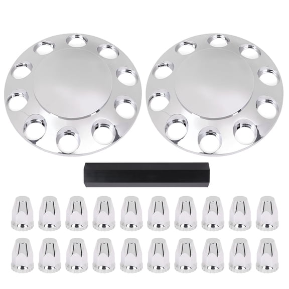 CROSSDESIGN Front Wheel Covers Hub Axle Semi Plastic ABS Pair 33mm Nut Covers 1-Pair Hub Cap