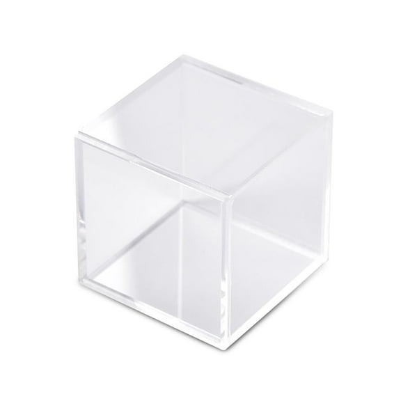 CROSSDESIGN Golf Ball Display Plastic Clear Case Cube Square Stackable Holder Autograph BCW