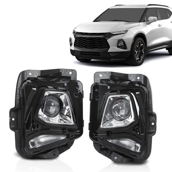 CROSSDESIGN HID/Xenon Model Projector Headlights Headlamps Fit for Chevy Blazer 2019-2021