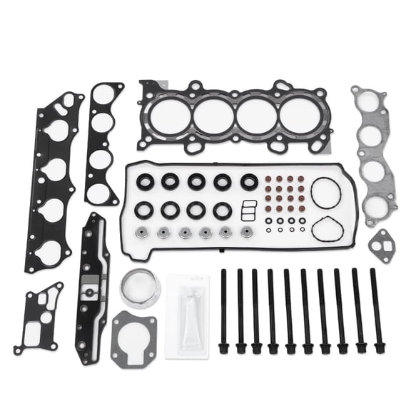 CROSSDESIGN Head Gasket Set Bolts Fit for Honda Accord Element 2003-2006 Black