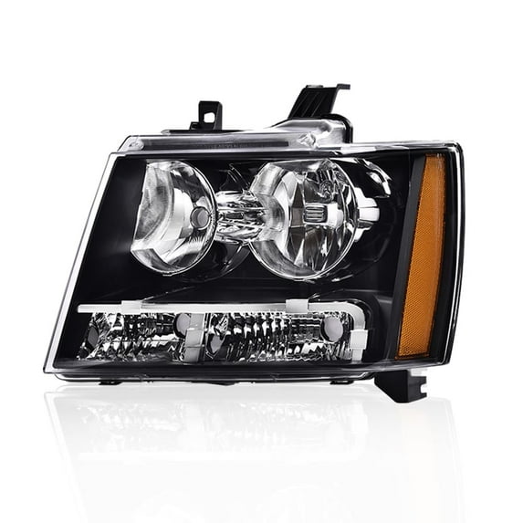 CROSSDESIGN Headlight Fit for Chevy Tahoe Suburban Avalanche 2007-2014 Headlamp