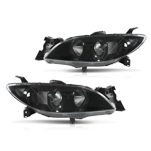CROSSDESIGN Headlight Fit for Mazda 3 Sedan 2004-2009