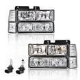 thumbnail image 1 of CROSSDESIGN Headlights Assembly Fit for GMC C1500 K1500 Yukon 1994-1999/GMC C2500 C3500 K2500 K3504 1994-2000 Headlamps, 1 of 5