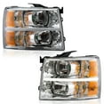 thumbnail image 1 of CROSSDESIGN Headlights Fit for Chevy Silverado 1500 2007-2013/Chevy Silverado 2500 3500 & HD Models 2007-2014 Headlamps, 1 of 9