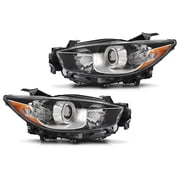 CROSSDESIGN Headlights Pair Set Head Lamps Left&Right Headlamp Fit for 2013-2016 Mazda CX-5