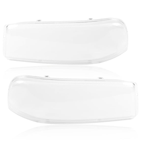 CROSSDESIGN Headlights Lens Cover Fit For 1999-2007 Gmc Sierra Yukon Left+Right Headlamp Cover