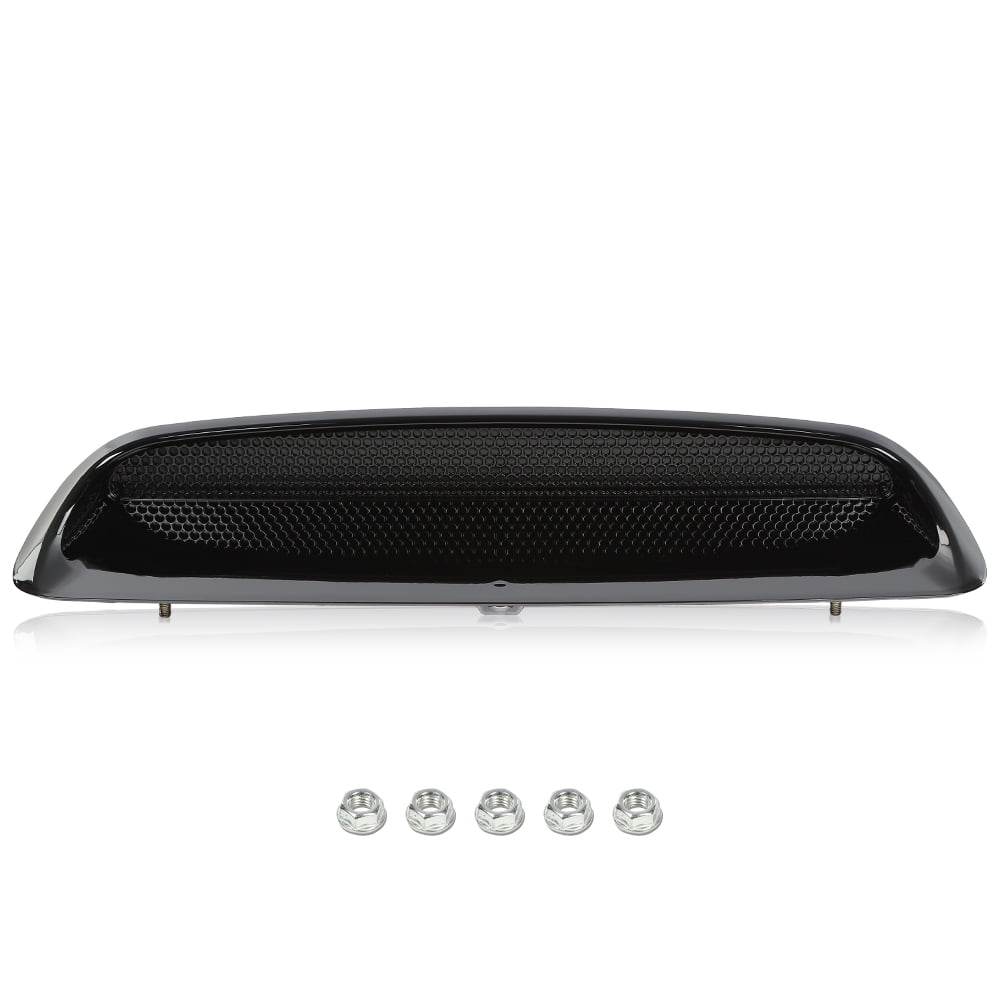 Front Upper Hood Scoop Intake Vent For 2016-2022 Toyota Tacoma, Black, No Drilling, 76181-04900 Style