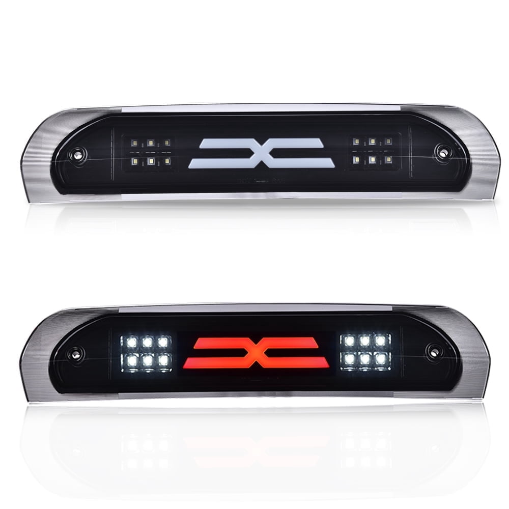 Dual Row LED 3rd Brake Light For Dodge Ram 1500 2500 3500 02-09 Black Smoked