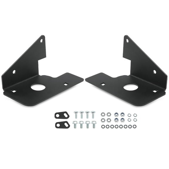 CROSSDESIGN LED Fog Light Mounting Bracket Fit for Chevy Silverado 1500 2500 3500 HD 2007-2014