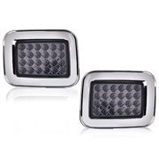 CROSSDESIGN LED Front Park Signal Lamp Turn Signal Marker Light Fender Left Right LED Corner Replacement 2pcs Fit for Hummer H2 2003-2009