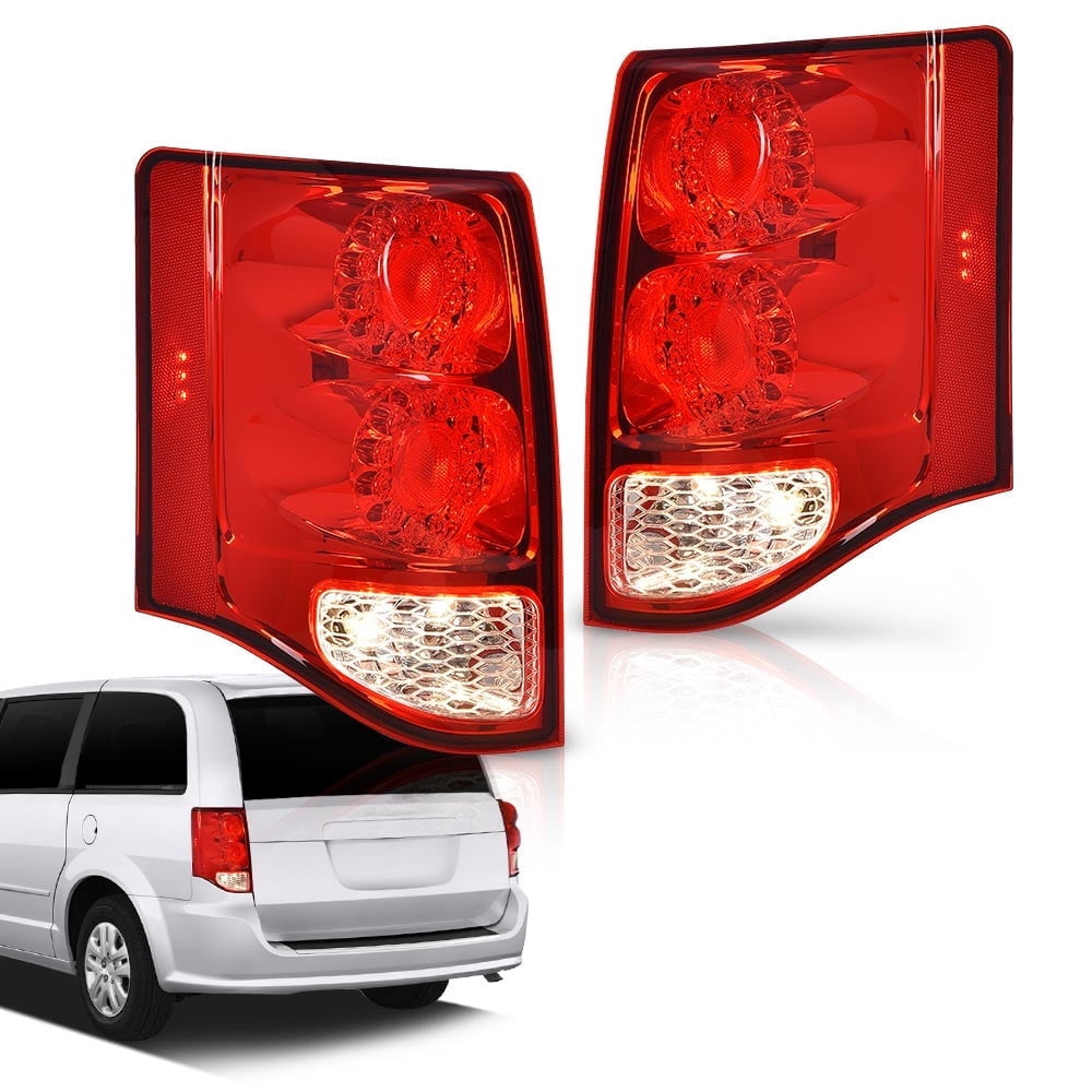 CROSSDESIGN LED Tail Lights Fit for Dodge Grand Caravan 2011-2019 Tail ...