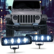 CROSSDESIGN LED Work Light Bar Spot Pods Fog Lamp Fit for Offroad Driving Truck