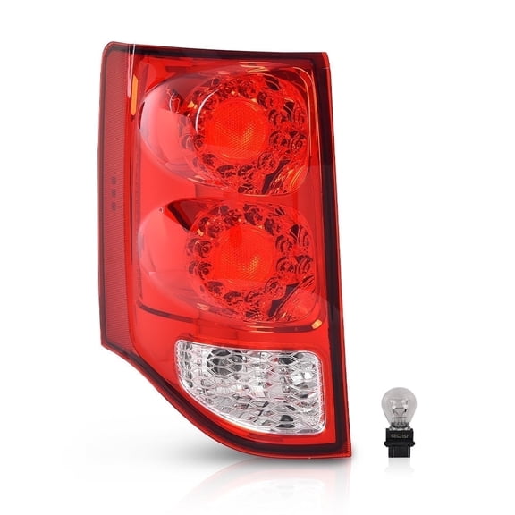 CROSSDESIGN Left Driver Side LED Tail Light Fit for 2011-2019 Dodge Grand Caravan