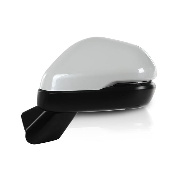 CROSSDESIGN Power Heated Mirror w/Turn Signal Left Driver Side Fit for Honda CRV 2023-2024 Power Folding 76258-3B4-H11 76208-3B4-H11 White