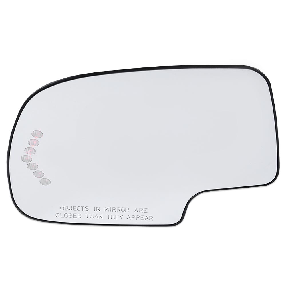 Miami Polo TRQ Heated Mirror Glass Turn Signal W/o Auto Dimming LH For Chevy GMC Cadillac Mga07156 GM1325102 88944392