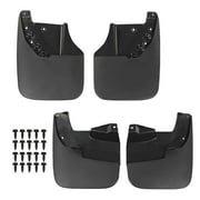 CROSSDESIGN Mud Flaps Splash Guards 4pcs w/o Wheel Lips Front & Rear Fit for Toyota Tundra 2007-2013