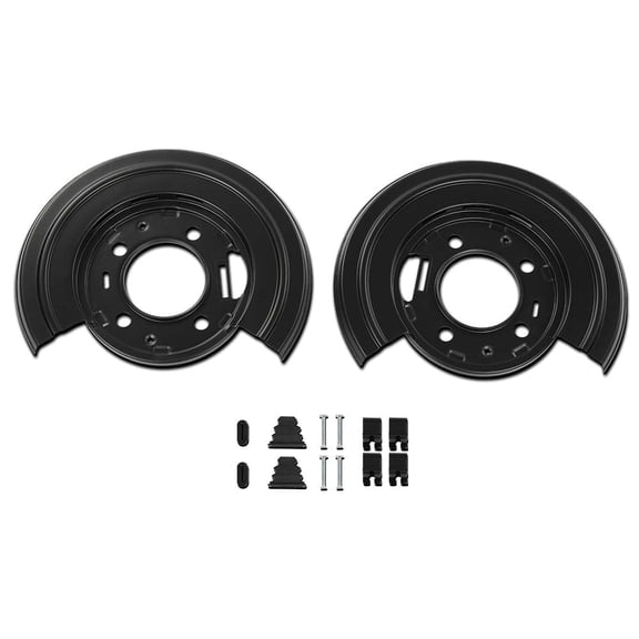 CROSSDESIGN New Rear Brake Dust Shield Backing Plates Fit for Ford Excursion 2000-2005/Ford F250 Super Duty 2000-2010