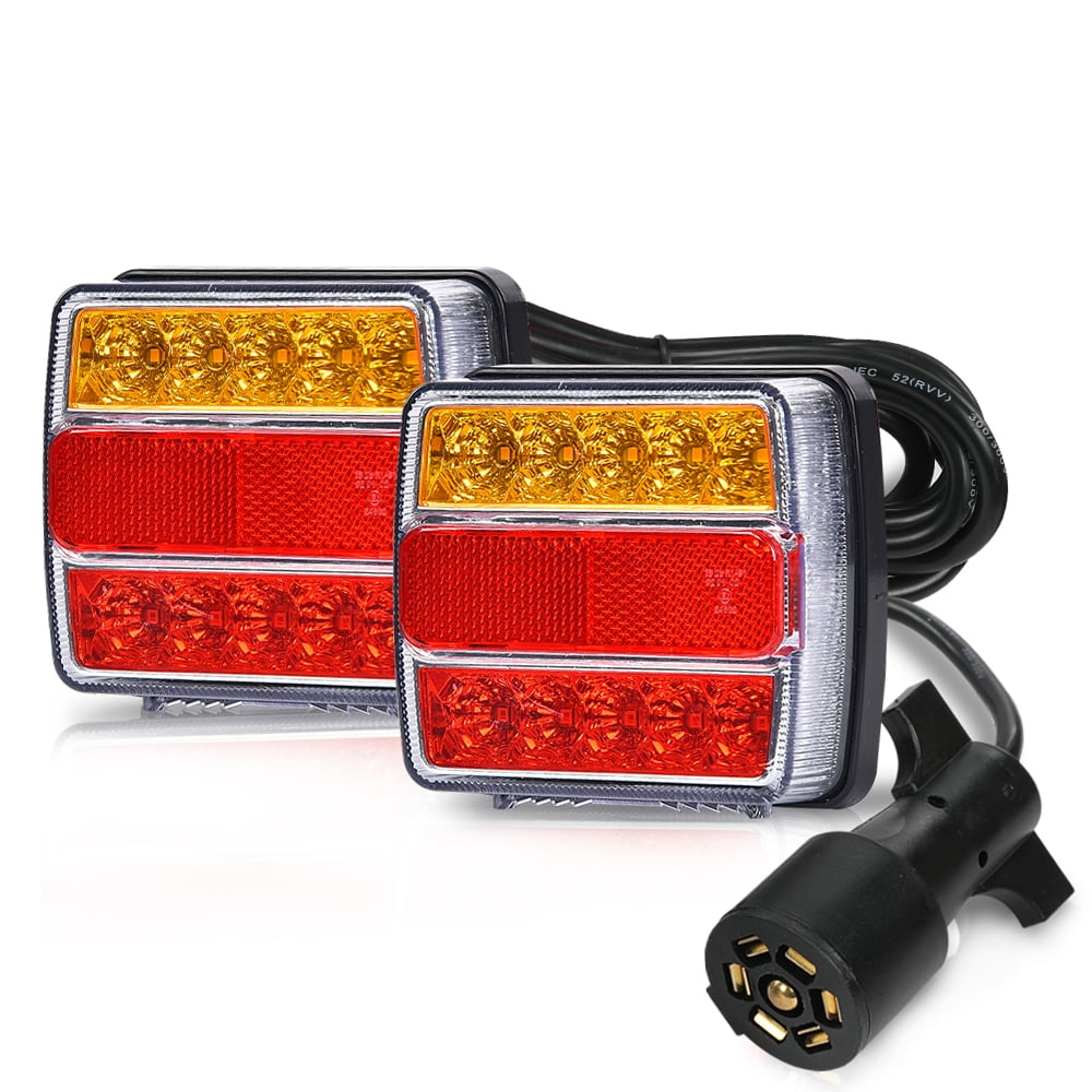 CROSSDESIGN Nilight LED Trailer Towing Light Kit 24ft Cable