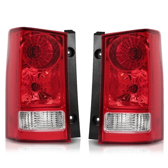 CROSSDESIGN Pair Tail Lights Rear Brake Lamp Left and Right Sides Fits 2009-2015 Honda Pilot